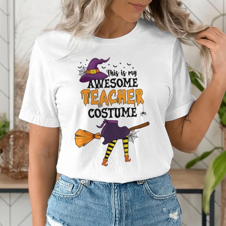 This Is My Awesome Teacher Costume Halloween Witch Women's T-Shirt, funny gift This Is My Awesome Teacher Costume Halloween Witch Women's T-Shirt, funny gift