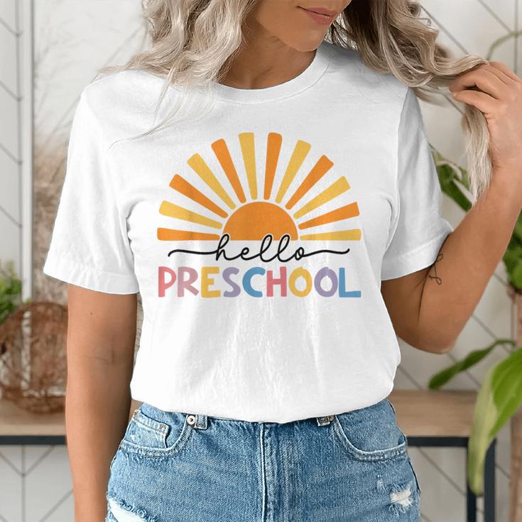 Back To School Hello Preschool For Kids Teacher Women Women's T-Shirt, funny gift Back To School Hello Preschool For Kids Teacher Women Women's T-Shirt, funny gift