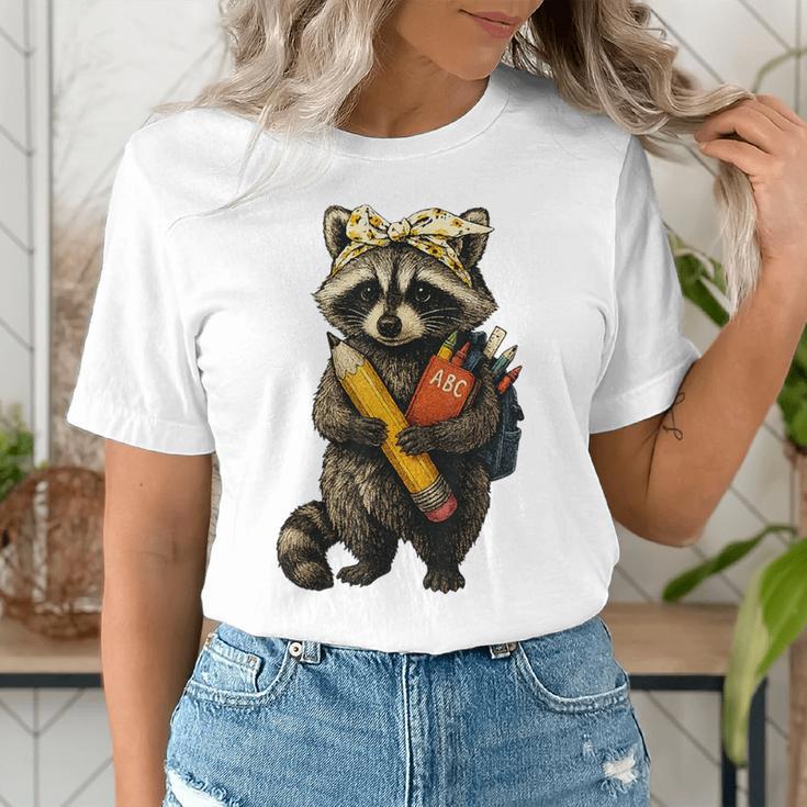 Back To School Raccoon Teachers Student Kids Women's T-Shirt, funny gift Back To School Raccoon Teachers Student Kids Women's T-Shirt, funny gift