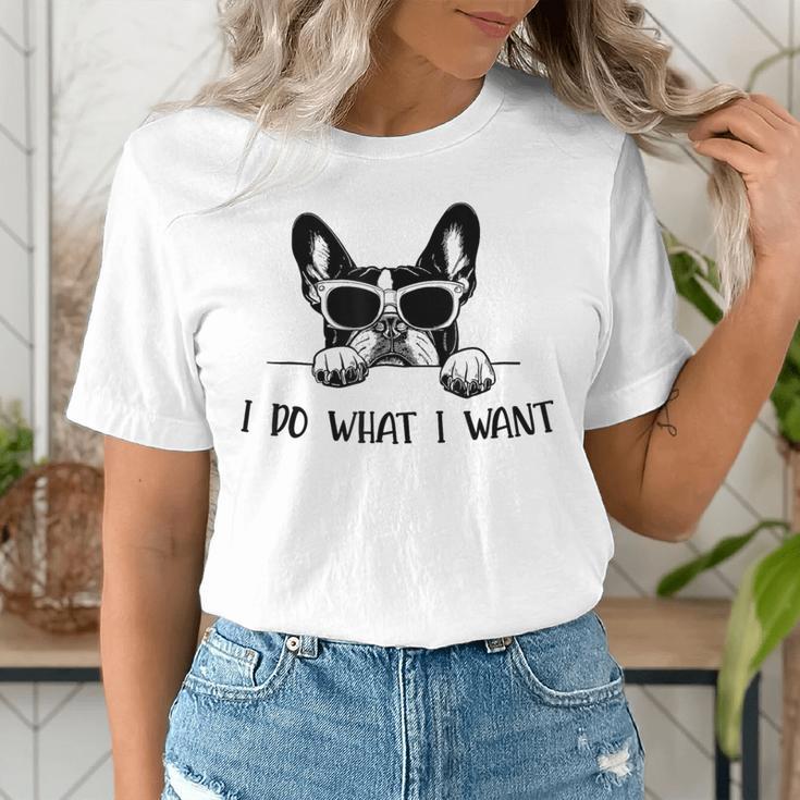 Boston Terrier Dog Owner I Do What I Want Pet Women's T-Shirt, funny gift