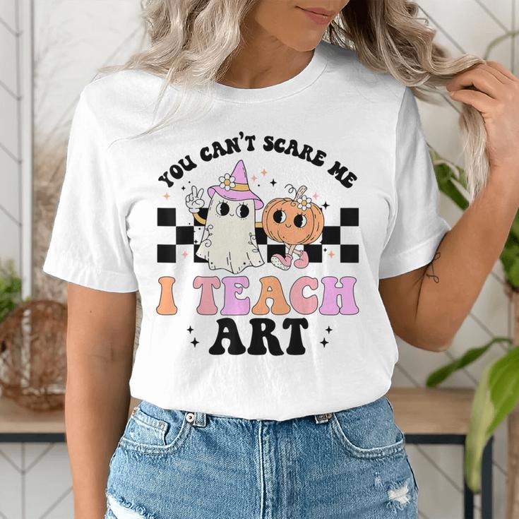 You Can't Scare Me I Teach Art Retro Teacher Ghost Halloween Women's T-Shirt, funny gift You Can't Scare Me I Teach Art Retro Teacher Ghost Halloween Women's T-Shirt, funny gift