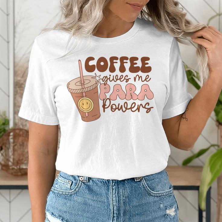 Coffee Gives Me Para Powers Parapro Teacher Squad Women's T-Shirt, funny gift Coffee Gives Me Para Powers Parapro Teacher Squad Women's T-Shirt, funny gift
