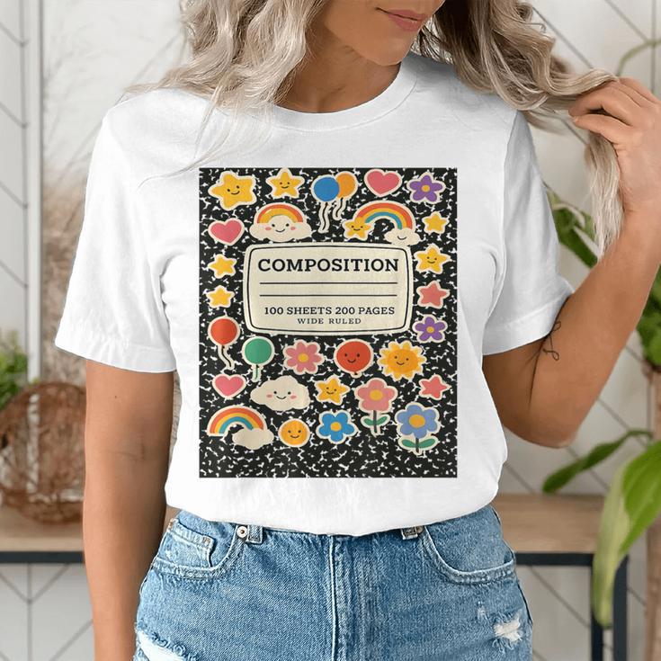 Composition Notebook Costume Teacher Matching Halloween Book Women's T-Shirt, funny gift Composition Notebook Costume Teacher Matching Halloween Book Women's T-Shirt, funny gift