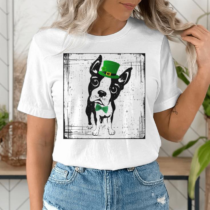 Cool Saint Patrick's Boston Terrier T Shirt For Dogs Lovers Women's T-Shirt, funny gift