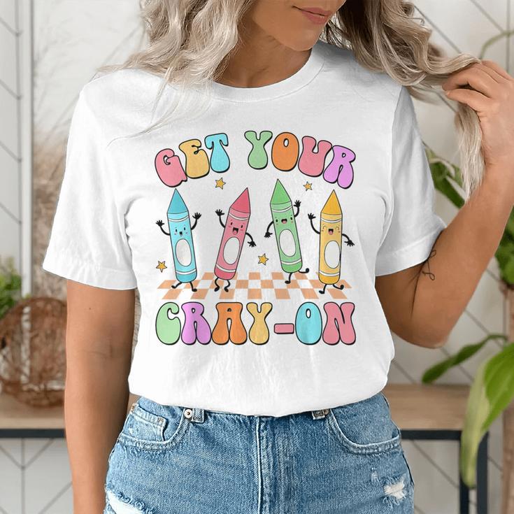 Get Your Cray-On Preschool Teacher Kindergarten Teacher Women's T-Shirt, funny gift Get Your Cray-On Preschool Teacher Kindergarten Teacher Women's T-Shirt, funny gift