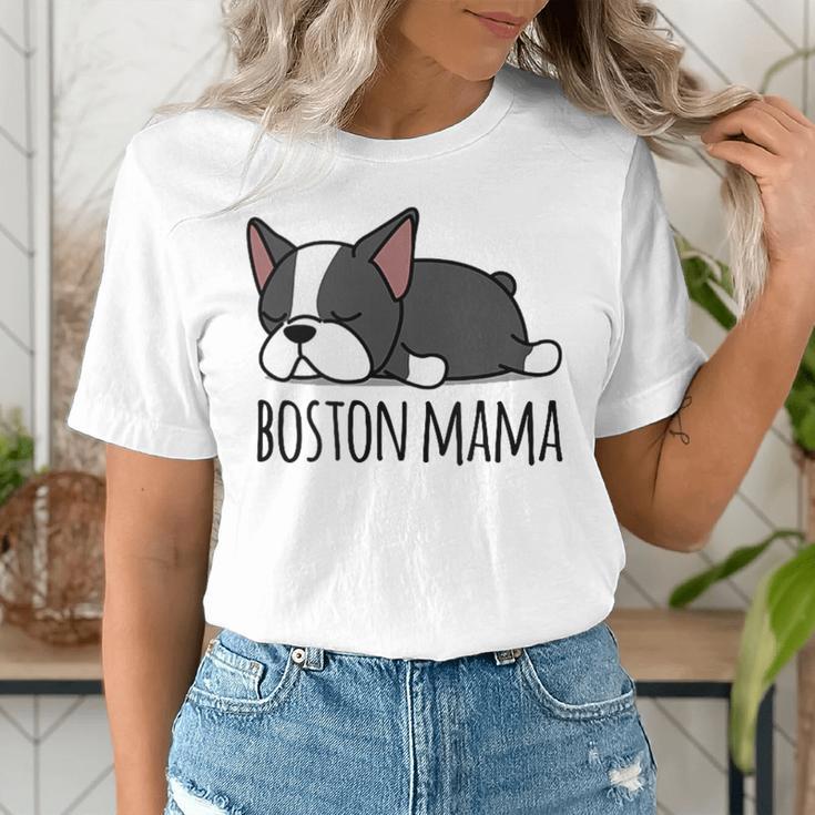 Cute Boston Terrier Boston Mama Women's T-Shirt, funny gift