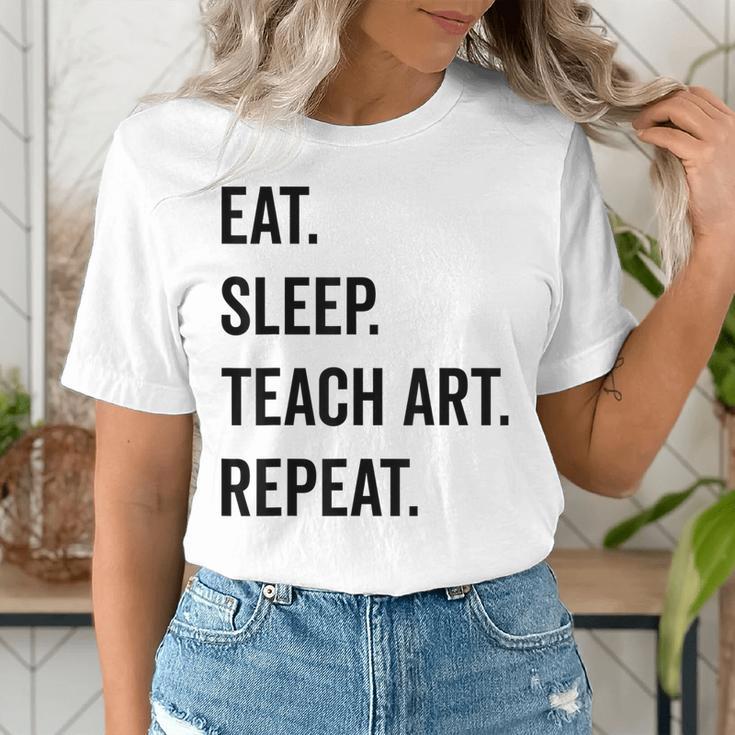 Eat Sleep Teach Art Repeat Teaching Art Teacher Women's T-Shirt, funny gift Eat Sleep Teach Art Repeat Teaching Art Teacher Women's T-Shirt, funny gift