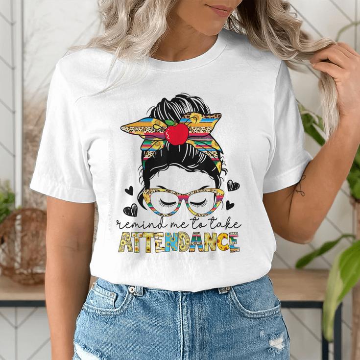 Elementary Teacher Remind Me To Take Attendance Women Women's T-Shirt, funny gift