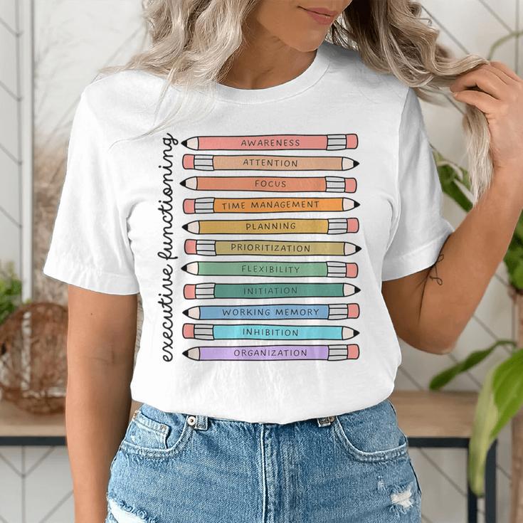 Executive Functioning Skills Back To School Sped Teacher SLP Women's T-Shirt, funny gift Executive Functioning Skills Back To School Sped Teacher SLP Women's T-Shirt, funny gift
