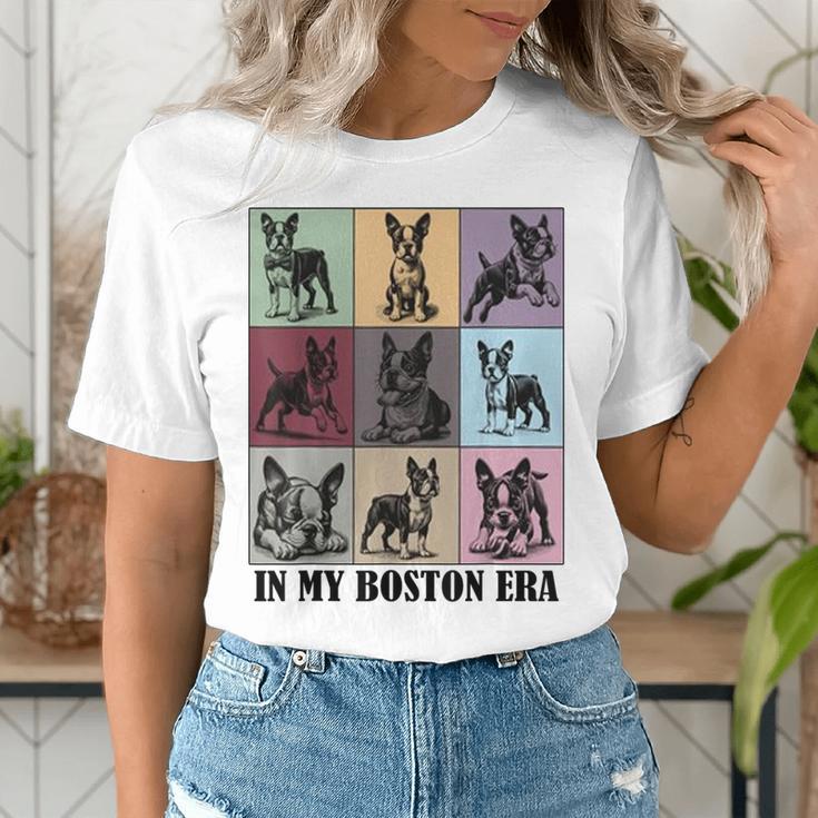 Funny Boston Terrier Quote In My Boston Terrier Era Cool Dog Men Women Women's T-Shirt, funny gift