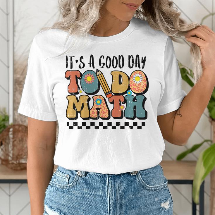 Good Day To Do Math Teacher Vintage Groovy Nerd Women Men Women's T-Shirt, Groovy Teacher Shirts, funny gift