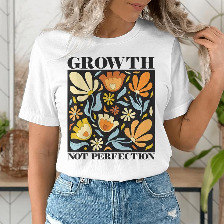 Growth Not Perfection Abstract Florals SPED Teacher Women's T-Shirt, funny gift Growth Not Perfection Abstract Florals SPED Teacher Women's T-Shirt, funny gift
