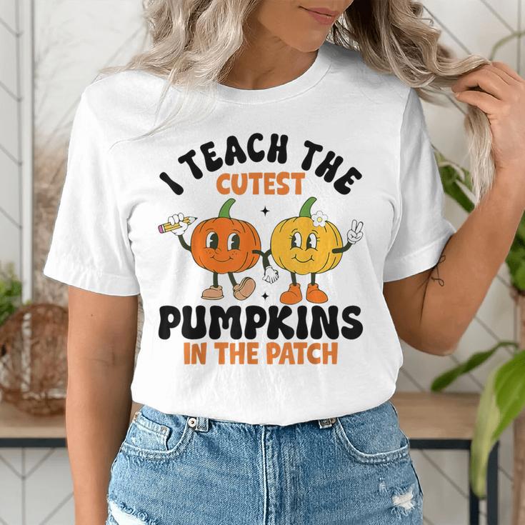 Halloween Teacher I Teach The Cutest Pumpkins In The Patch Women's T-Shirt, funny gift Halloween Teacher I Teach The Cutest Pumpkins In The Patch Women's T-Shirt, funny gift