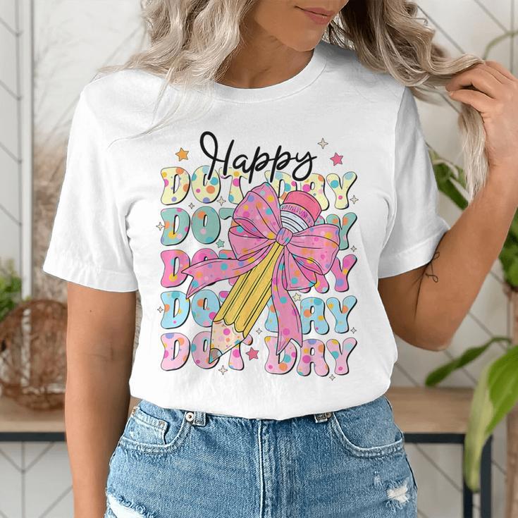 Happy Dot Day 2025 Coquette Bow Teachers Kids Boys Girls Women's T-Shirt, funny gift Happy Dot Day 2025 Coquette Bow Teachers Kids Boys Girls Women's T-Shirt, funny gift