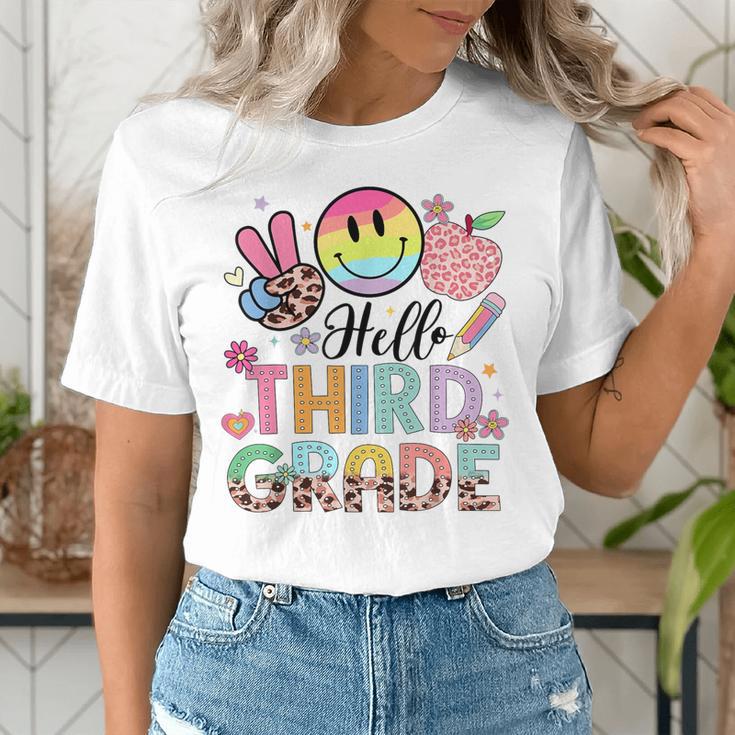 Hello 3rd Grade Boy Girl Teacher Back To School 3rd Grade Women's T-Shirt, funny gift Hello 3rd Grade Boy Girl Teacher Back To School 3rd Grade Women's T-Shirt, funny gift
