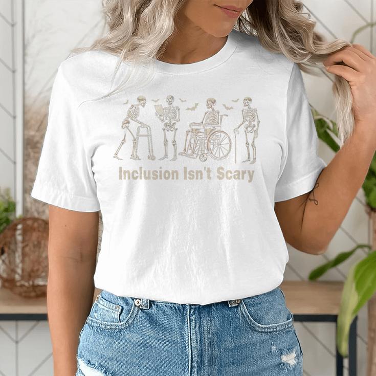 Inclusion Isn't Scary Skeleton Halloween Sped Teacher Premium Tri-Blend Women's T-Shirt, funny gift Inclusion Isn't Scary Skeleton Halloween Sped Teacher Premium Tri-Blend Women's T-Shirt, funny gift