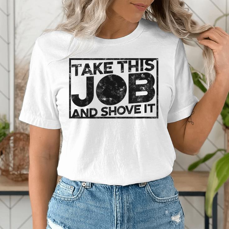 Take This Job And Shove It Teacher And Technician Work For Men Women Women's T-Shirt, funny gift Take This Job And Shove It Teacher And Technician Work For Men Women Women's T-Shirt, funny gift