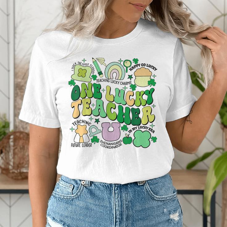 One Lucky Teacher St Patrick's Day Irish Teacher Lucky Era Women's T-Shirt, funny gift One Lucky Teacher St Patrick's Day Irish Teacher Lucky Era Women's T-Shirt, funny gift