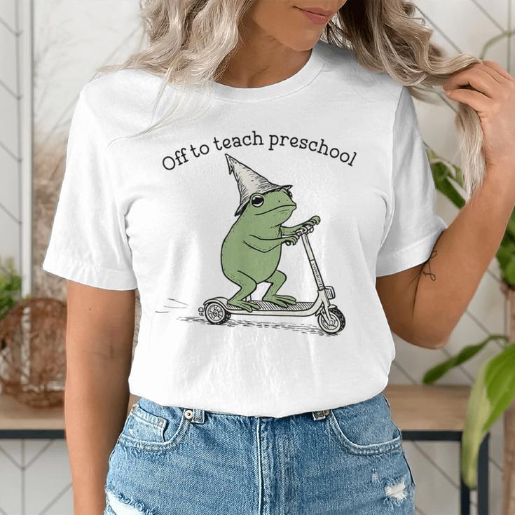 Pre K Grade Teacher Frog Back To School Preschool Women's T-Shirt, funny gift Pre K Grade Teacher Frog Back To School Preschool Women's T-Shirt, funny gift