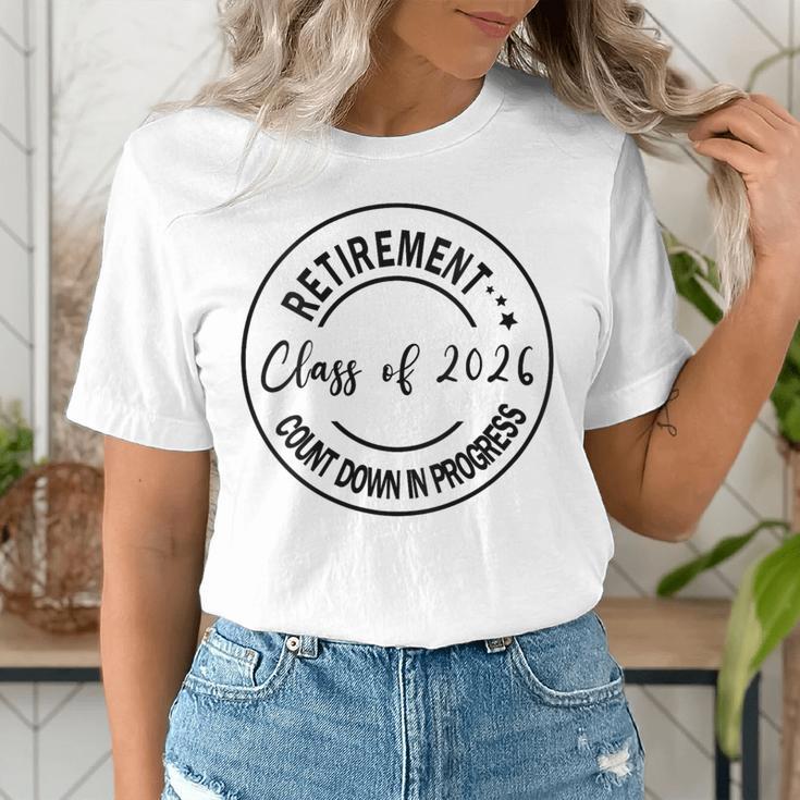 Retirement Class Of 2026 Count Down Progress Retired Teacher Women's T-Shirt, funny gift