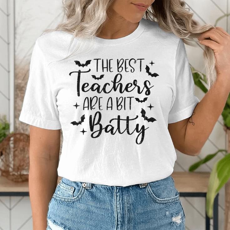 Retro The Best Teachers Are A Bit Batty Halloween Teacher Women's T-Shirt, funny gift Retro The Best Teachers Are A Bit Batty Halloween Teacher Women's T-Shirt, funny gift