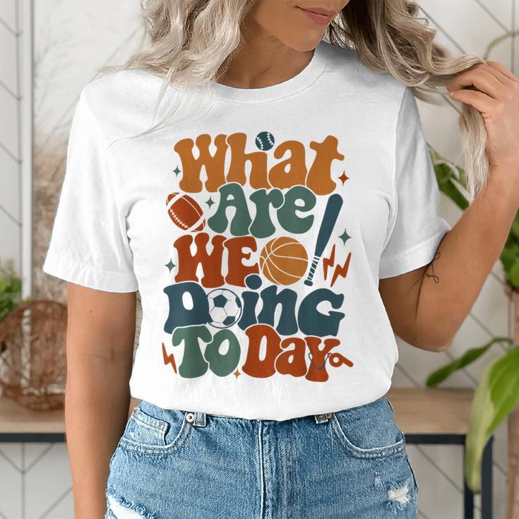 Retro PE Teacher What Are We Doing Today School Coach Women Women's T-Shirt, Pe Teacher Shirts, funny gift