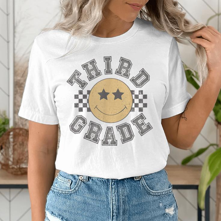 Retro Third Grade Teacher Student 1st Day Back To School Women's T-Shirt, funny gift