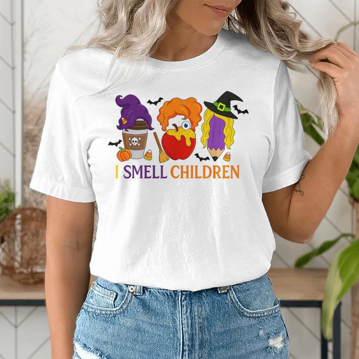I Smell Children Witch Teacher Halloween Trick Or Teach Women's T-Shirt, funny gift I Smell Children Witch Teacher Halloween Trick Or Teach Women's T-Shirt, funny gift