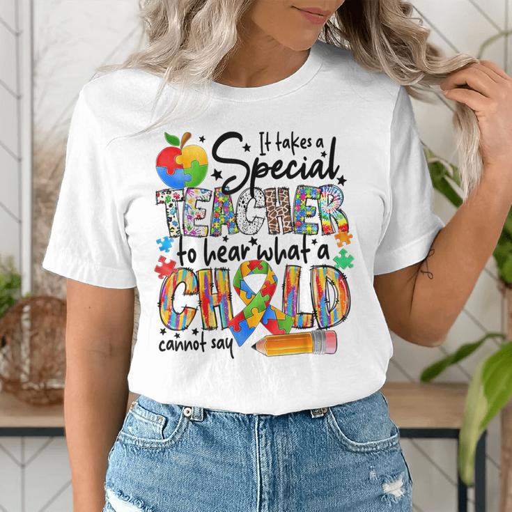 It Takes A Special Teacher To Hear What A Child Cannot Say Women's T-Shirt, funny gift It Takes A Special Teacher To Hear What A Child Cannot Say Women's T-Shirt, funny gift