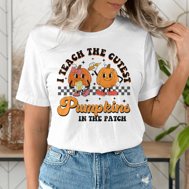 I Teach The Cutest Pumpkins In The Patch Halloween Teacher For Men Women Kids Women's T-Shirt, funny gift I Teach The Cutest Pumpkins In The Patch Halloween Teacher For Men Women Kids Women's T-Shirt, funny gift