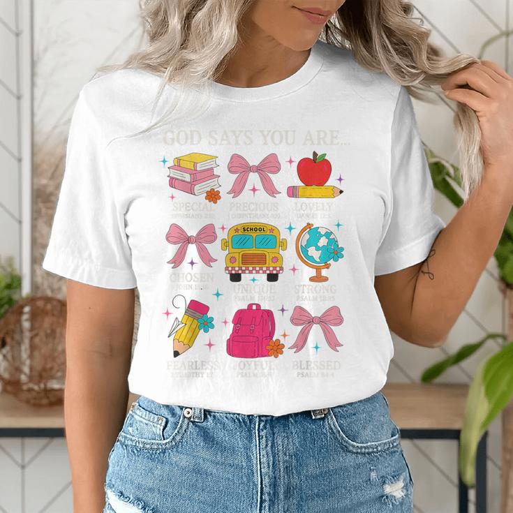 Teacher Christian God Says I Am Faith Religious Bible Verse Women's T-Shirt, funny gift Teacher Christian God Says I Am Faith Religious Bible Verse Women's T-Shirt, funny gift