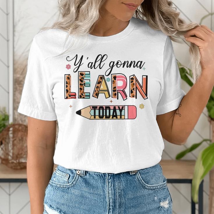 Teacher Y'All Gonna Learn Today First Day Of School Teacher Women's T-Shirt, funny gift Teacher Y'All Gonna Learn Today First Day Of School Teacher Women's T-Shirt, funny gift