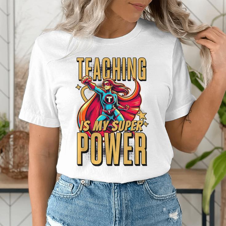 Teaching Is My Super Power Superhero Teacher Women's T-Shirt, Super Teacher Shirts, funny gift Teaching Is My Super Power Superhero Teacher Women's T-Shirt, Super Teacher Shirts, funny gift