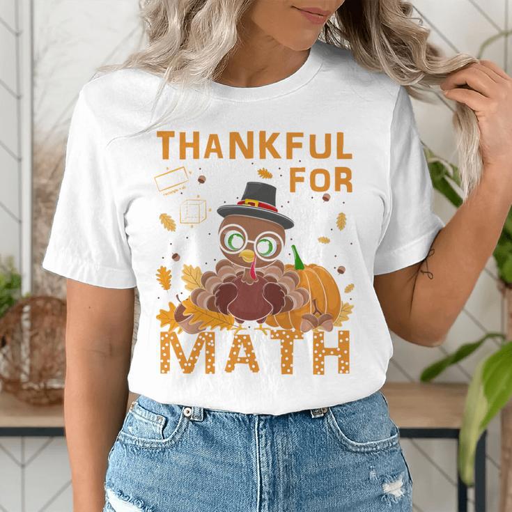 Thankful Math Turkey Teacher Happy Thanksgiving Women's T-Shirt, funny gift Thankful Math Turkey Teacher Happy Thanksgiving Women's T-Shirt, funny gift