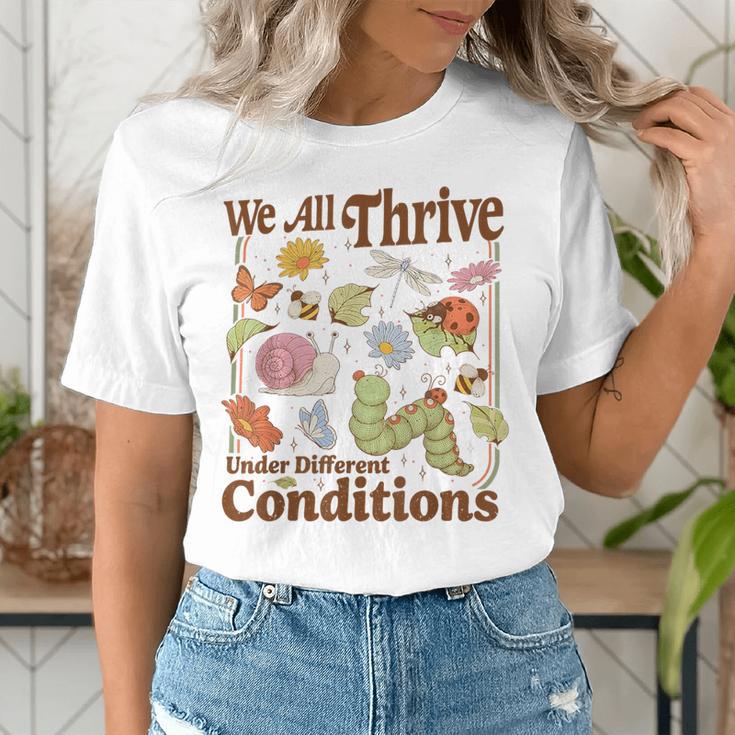 We All Thrive Under Different Conditions SPED Teacher Women's T-Shirt, funny gift We All Thrive Under Different Conditions SPED Teacher Women's T-Shirt, funny gift