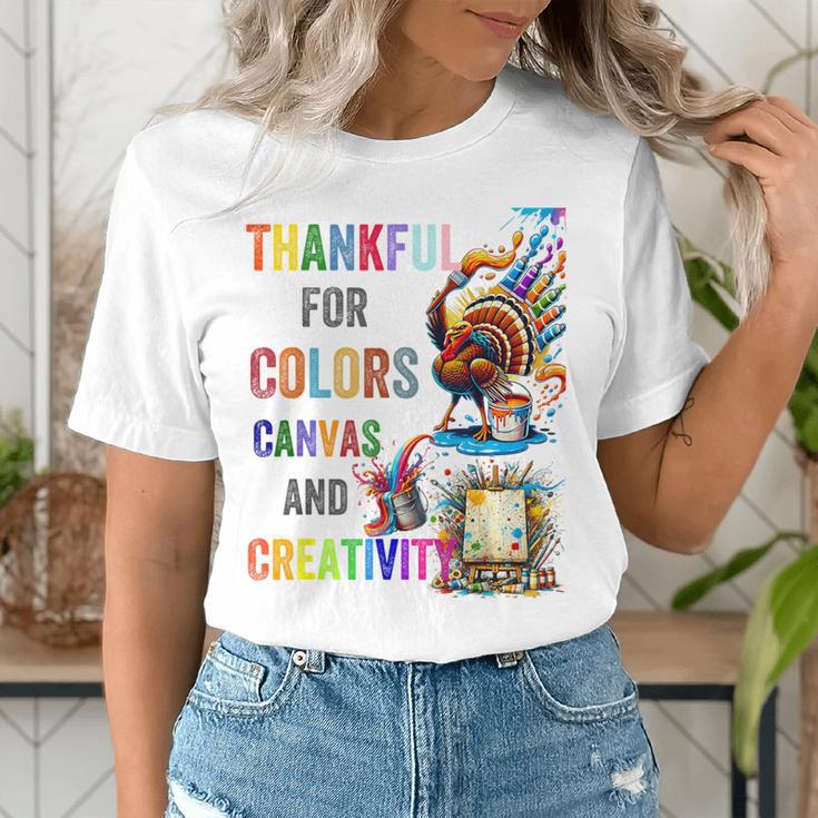 Turkey Thanksgiving Art Teacher Costume Tee For Artists Women's T-Shirt, funny gift
