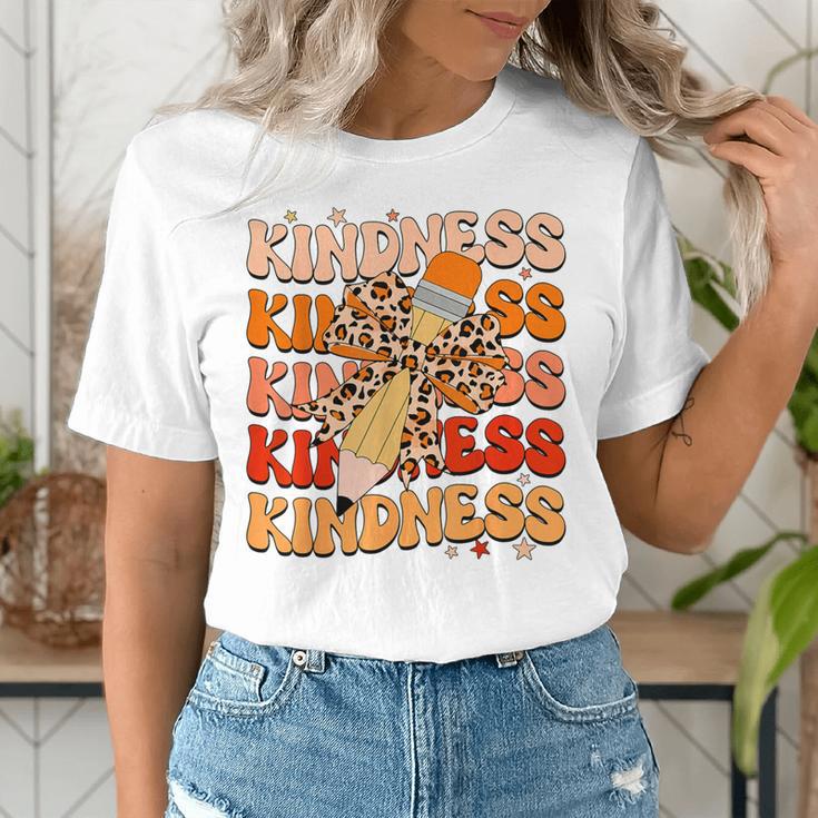 Unity Day Orange Kindness Teacher Bow Anti Bullying Be Kind Women's T-Shirt, funny gift Unity Day Orange Kindness Teacher Bow Anti Bullying Be Kind Women's T-Shirt, funny gift