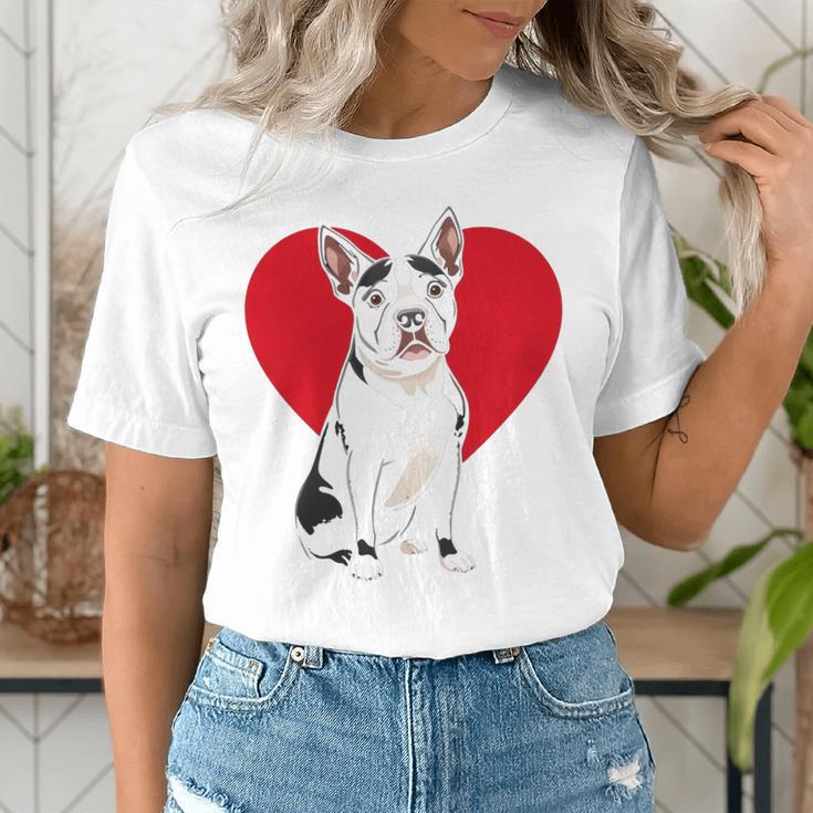 Valentine's Day Boston Terrier Lover Women's T-Shirt, funny gift