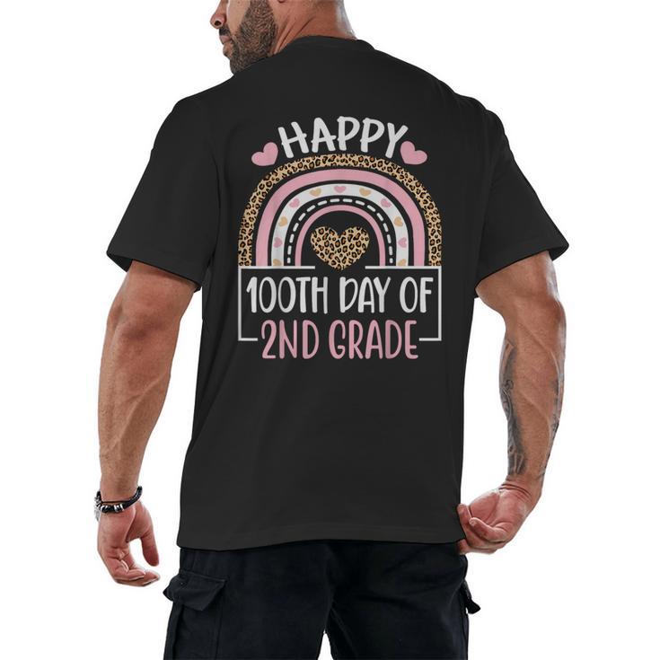 100th Day Of 2nd Grade 100 Days Of School Teacher Men's Back Print T-Shirt