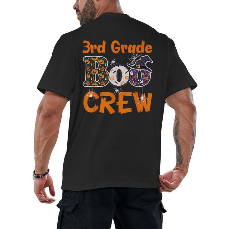 3rd Grade Boo Crew Halloween Teachers Students Costume Men's Back Print T-Shirt