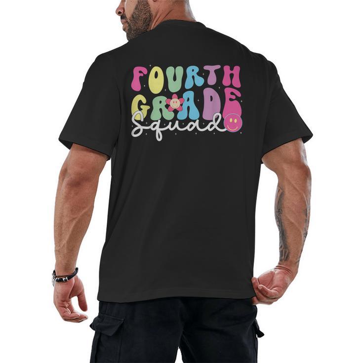 4th Grade Squad Fourth Teacher Student Team Back To School Men's Back Print T-Shirt