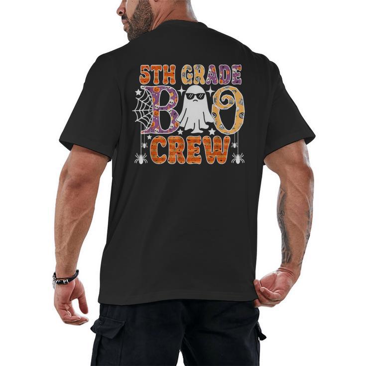 5th Grade Boo Crew Halloween Teachers Students Men's Back Print T-Shirt
