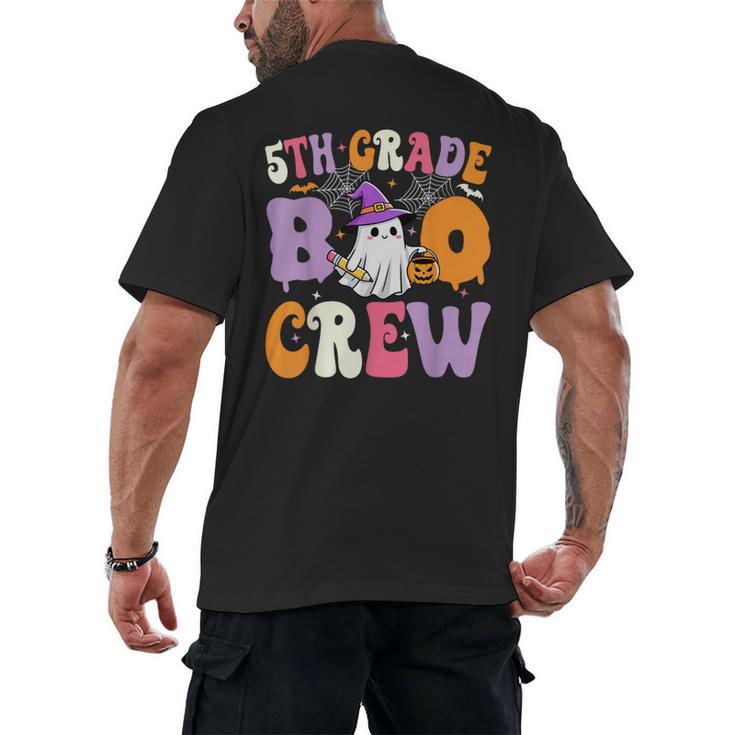 5th Grade Boo Crew Spooky Fifth Grade Halloween Teacher Men's Back Print T-Shirt