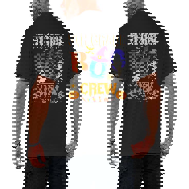 5th Grade Boo Crew Teacher Student Halloween Costume For Men Women Kids Men&#x27;s Back Print T-Shirt