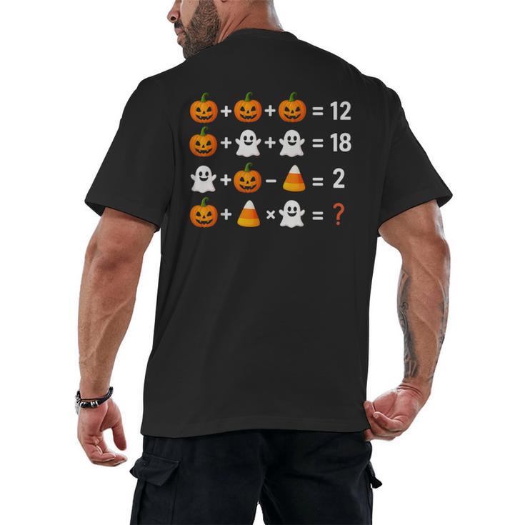 6 7 Meme 67 Halloween Order Of Operations Math Teacher Men's Back Print T-Shirt