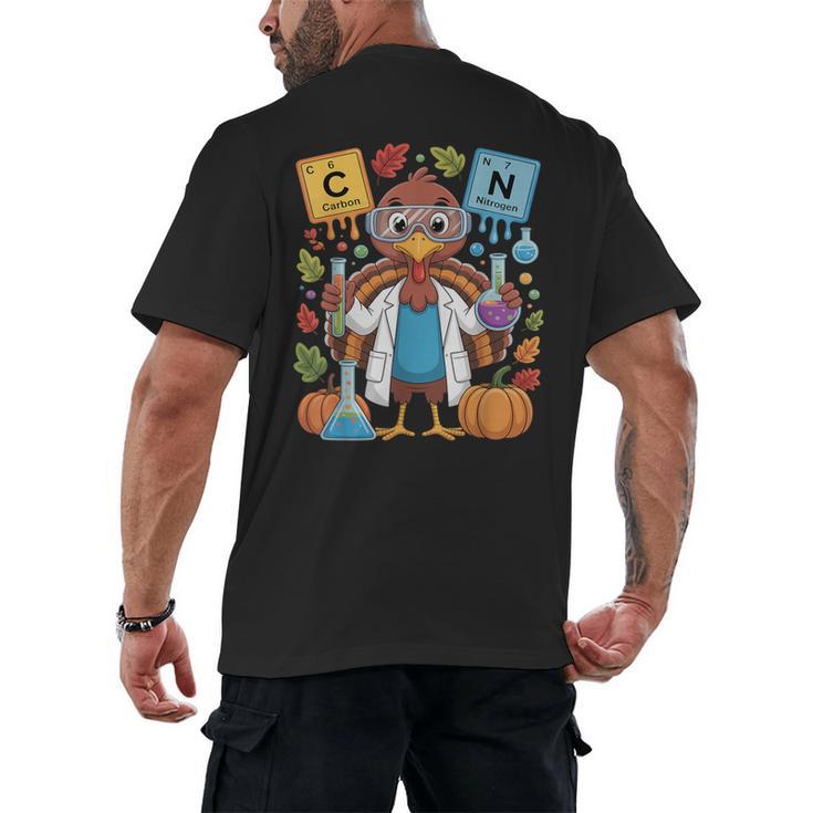 67 Chemistry Science Teacher Periodic Table Thanksgiving Men's Back Print T-Shirt