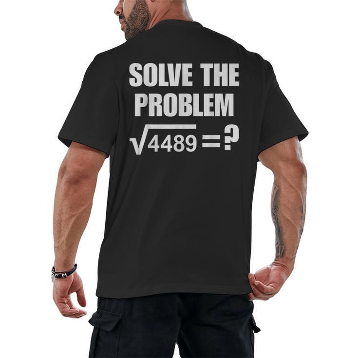 67 Meme Math Six Seven Teacher Brainrot Joke Men's Back Print T-Shirt