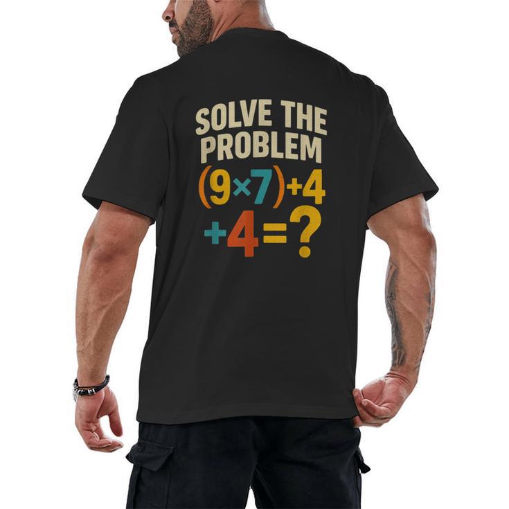 67 Meme Pemdas Elementary Math Teacher Brainrot Joke Men's Back Print T-Shirt