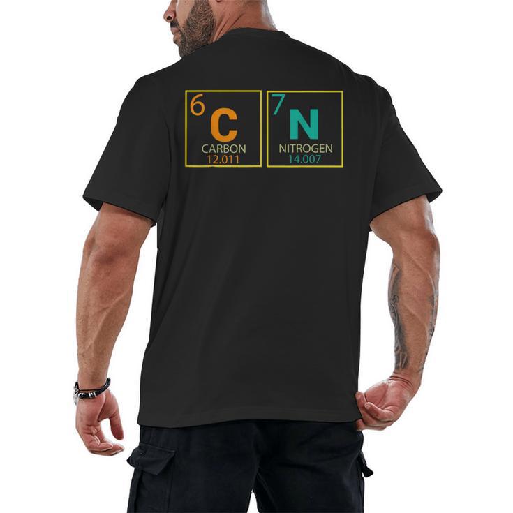67 Meme Six Seven Teacher Science Periodic Table Men's Back Print T-Shirt