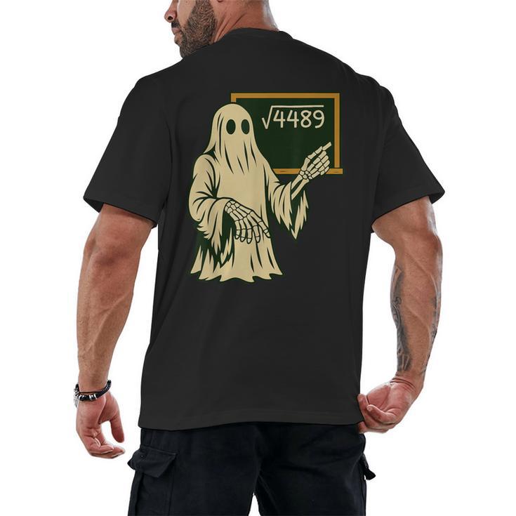 67 Meme Square Root 4489 Slang Math Teacher Skeleton Men's Back Print T-Shirt